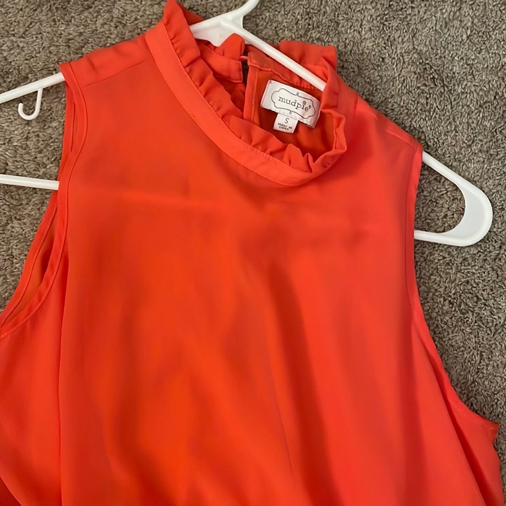 Orange/pink mud pie dress
